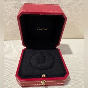 Authentic Cartier Ring Box | Red Gold Logo